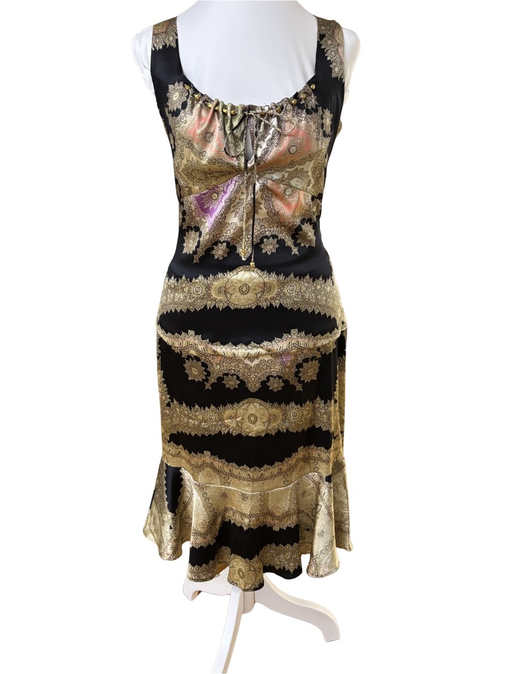 Roberto Cavalli SS2004 Silk Skirt Set